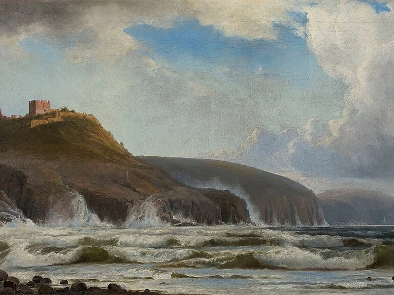 1846-Holger Drachmann - La costa a sud di Hammershus